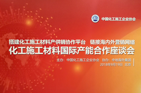 化(huà)工(gōng)施工(gōng)材料國(guó)際産能(néng)合作(zuò)座談會(huì)紀實